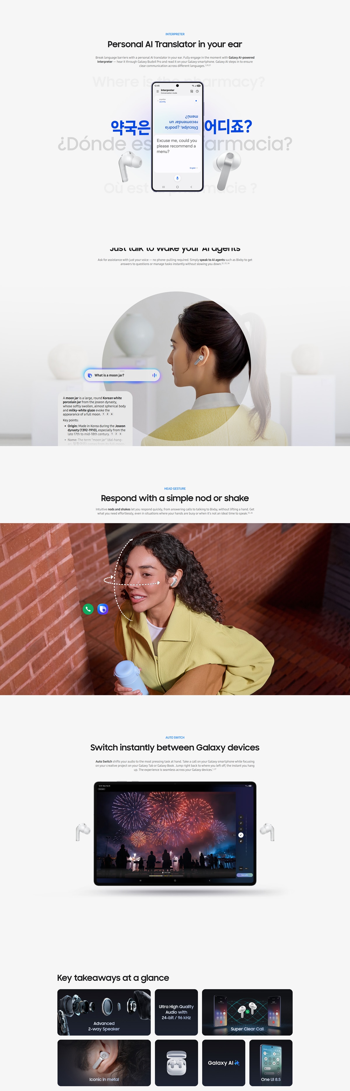 SAMSUNG Galaxy Buds4 Pro Headphone
