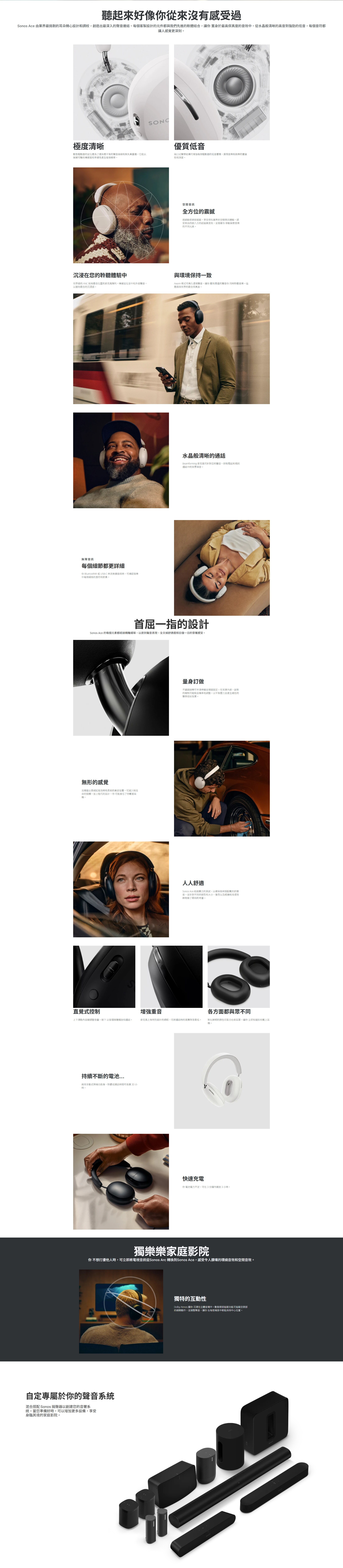 SONOS Ace Ultra 頭戴式降噪耳機