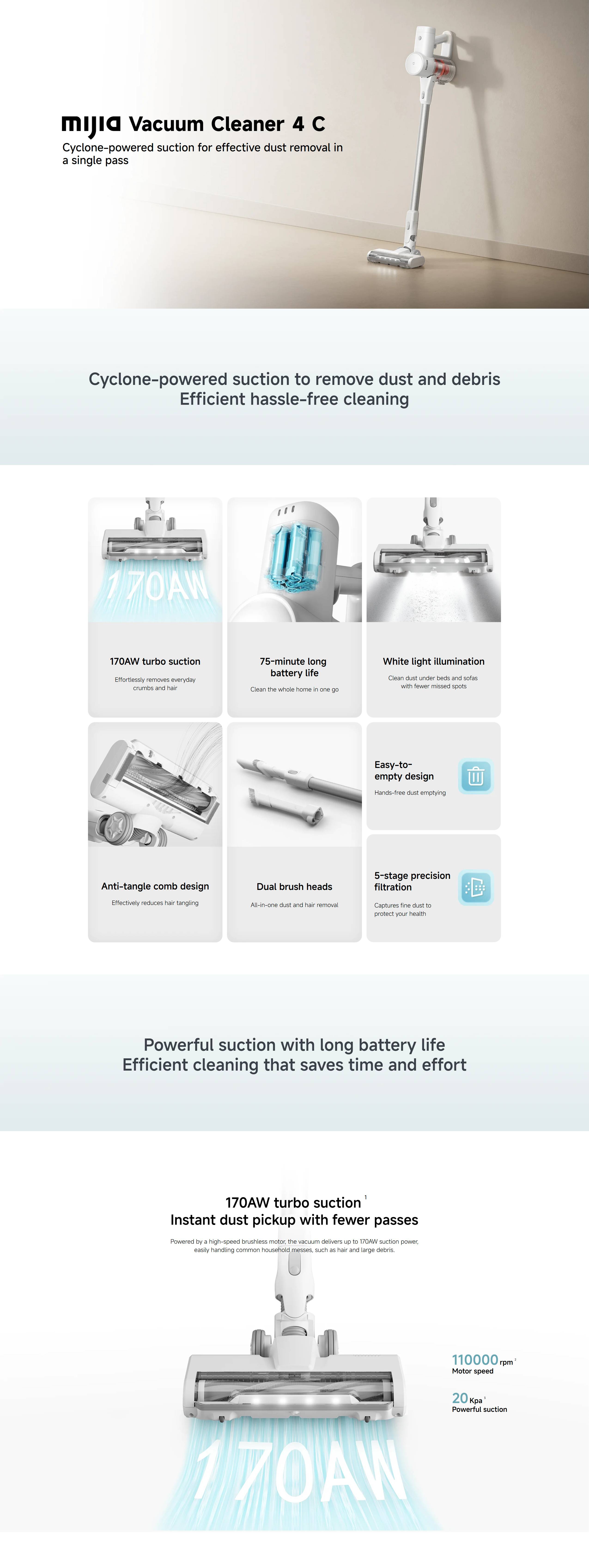 Xiaomi BHR09BWGB Vacuum Cleaner 4 C