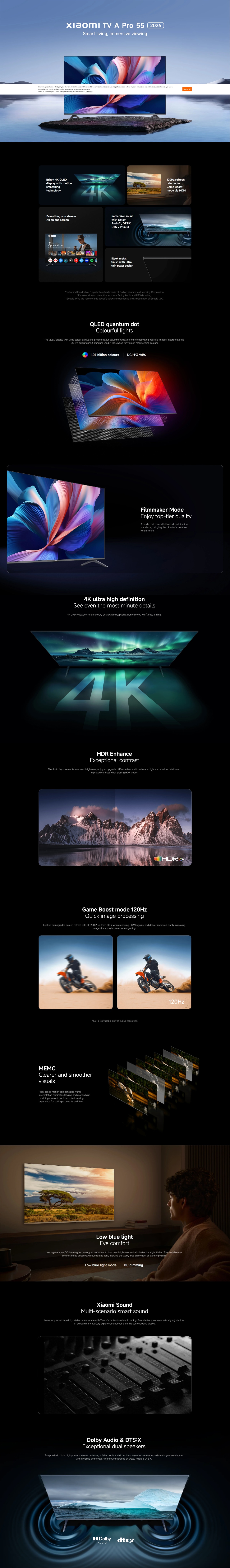 Xiaomi TV A Pro 2026 LED LCD TV