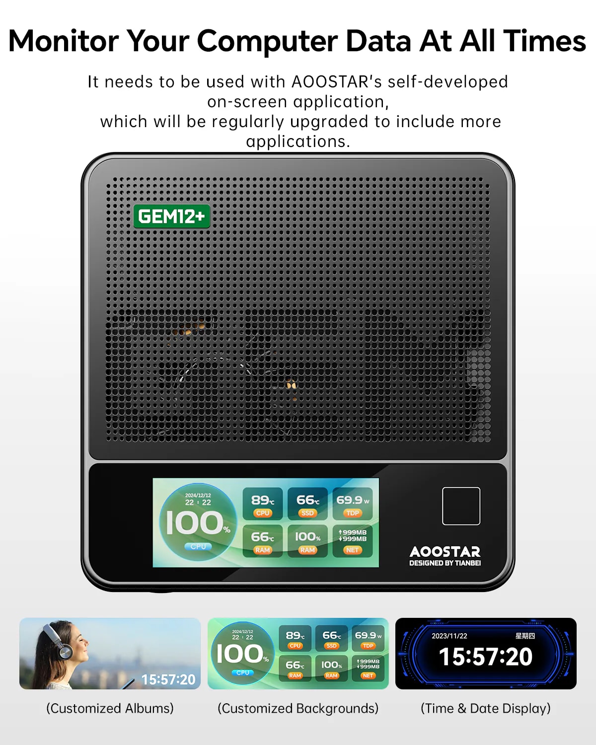 AOOSTAR GEM12+ PRO 迷你電腦