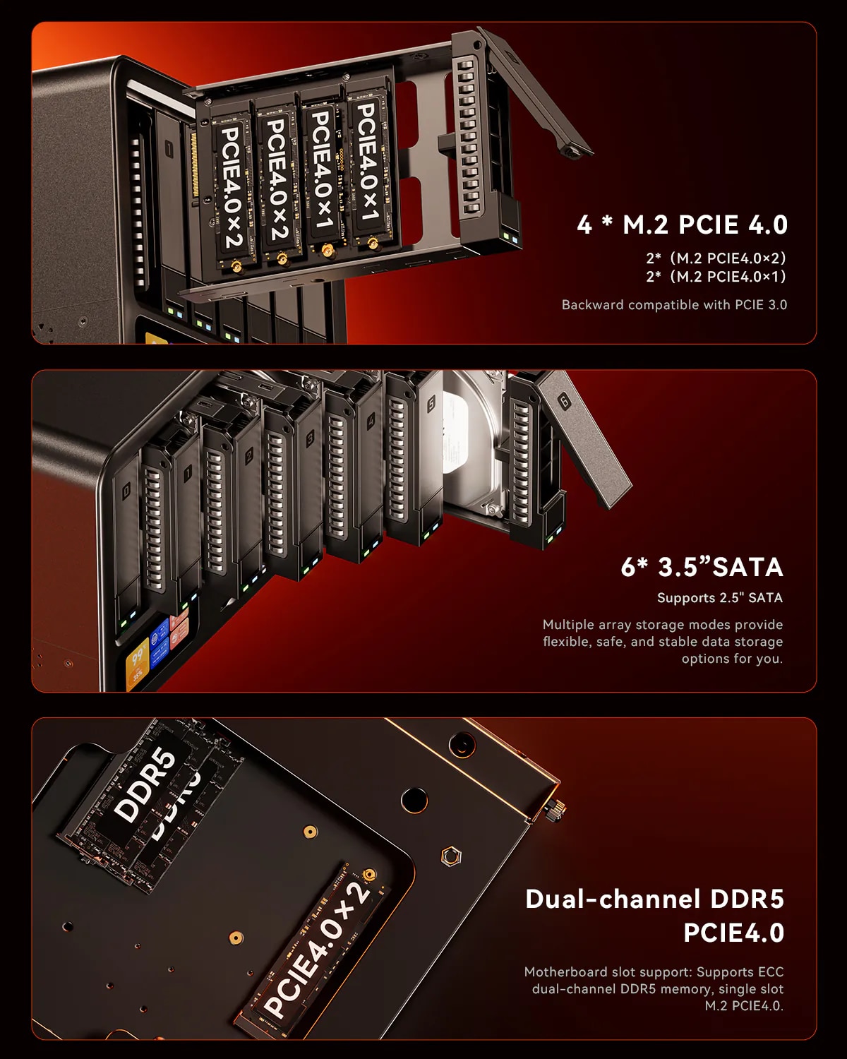 AOOSTAR WTR MAX NAS 迷你電腦準系統 (此產品並不包括 RAM、儲存裝置及 Windows系統)