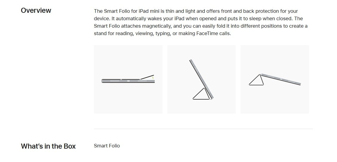 APPLE Smart Folio for iPad mini (A17 Pro)