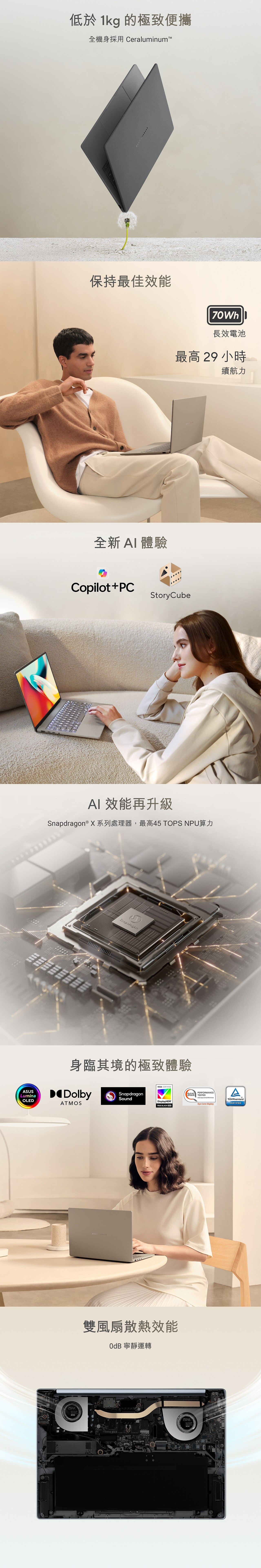 ASUS 華碩 Zenbook A14 UX3407QA 手提電腦