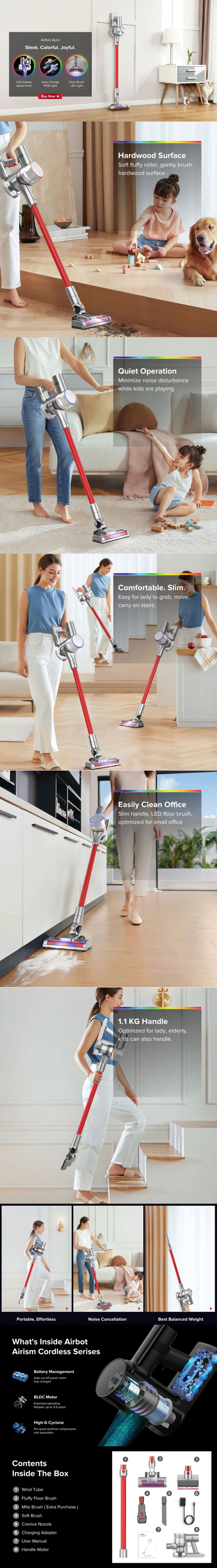 Airbot Aura VC801 19000Pa Cordless Smart Vacuum Cleaner