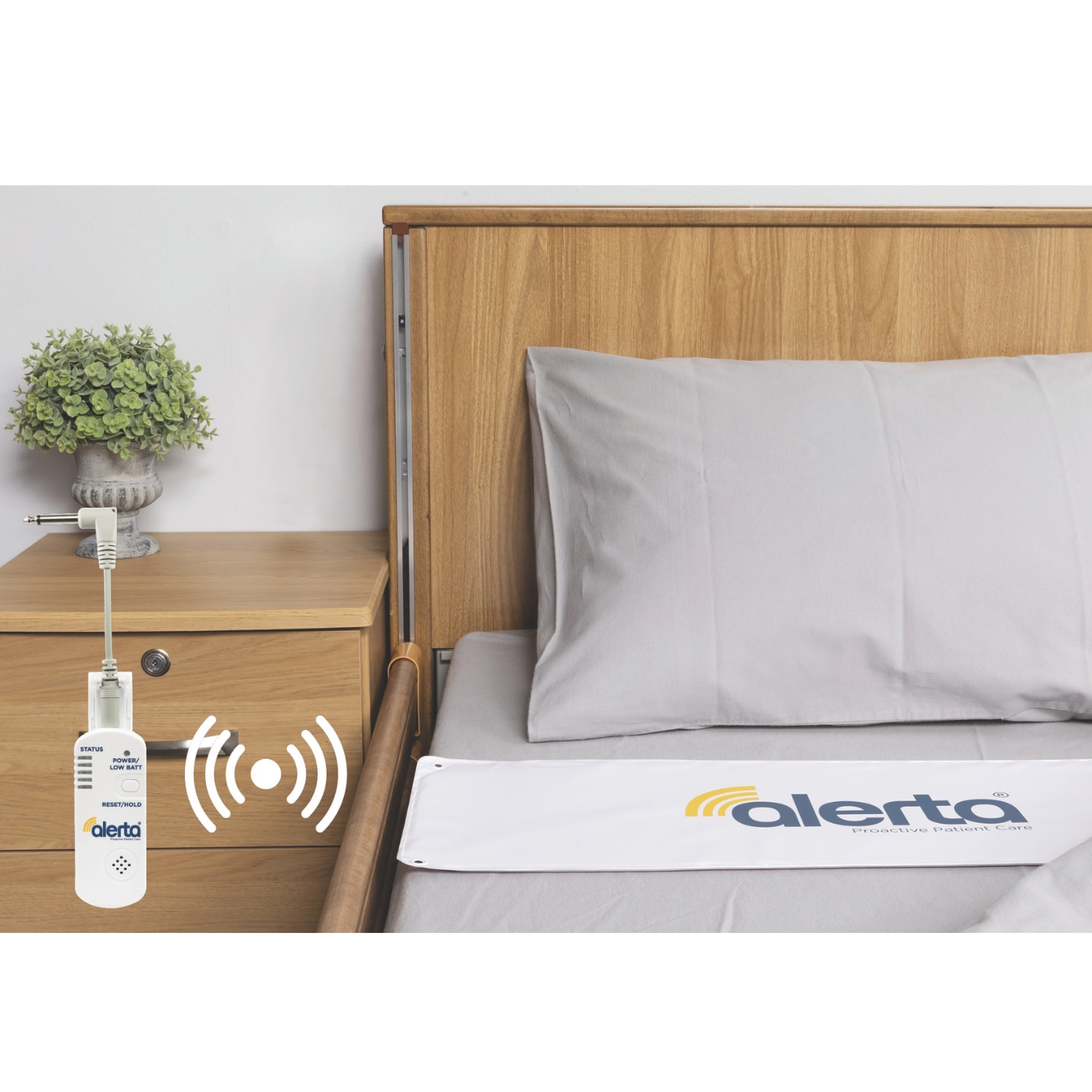 Alerta Wireless Bed Alertamat with wall point receiver set