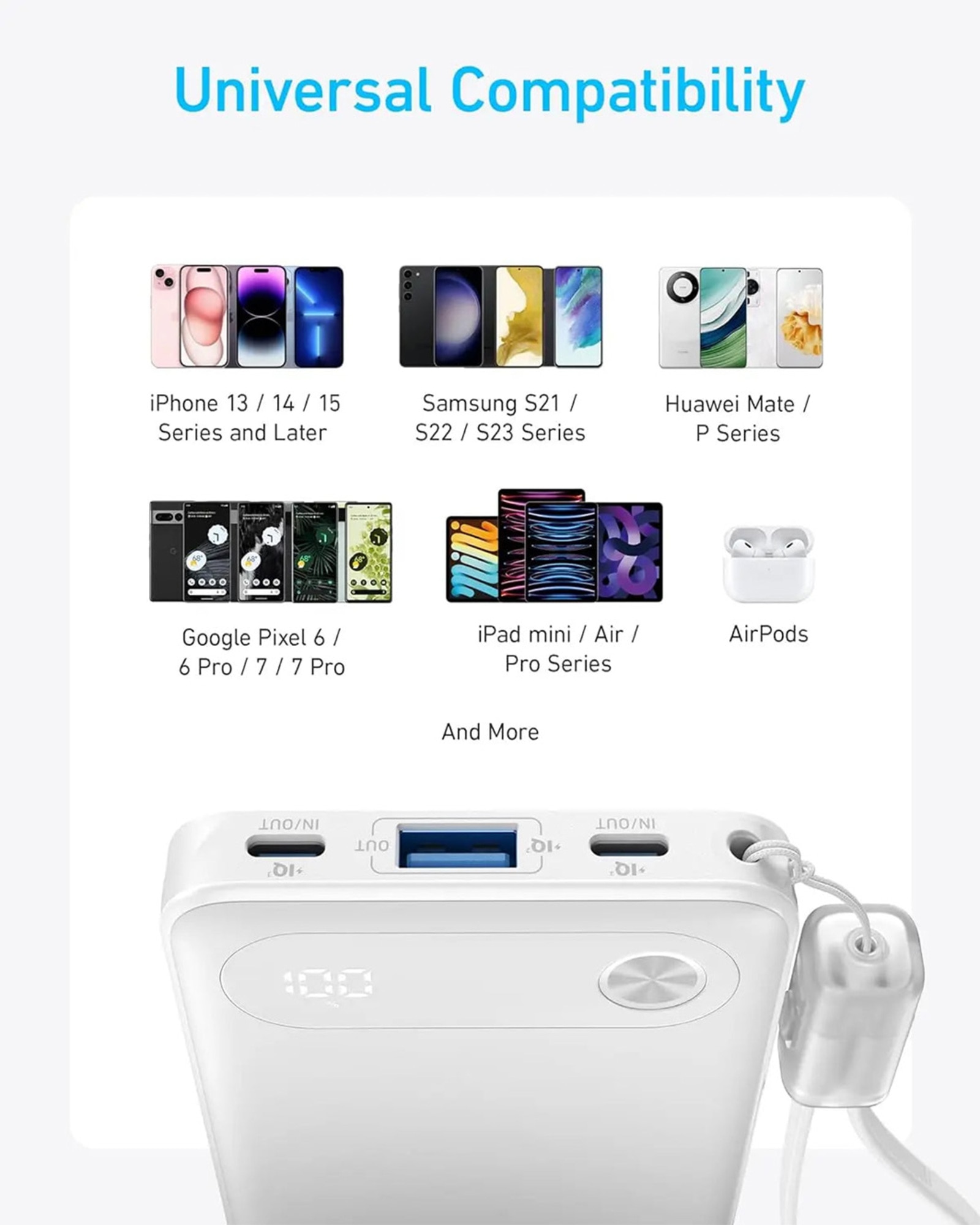 Anker Anker 10000mAh 22.5W PD 行動電源 - 黑色 (A1257)