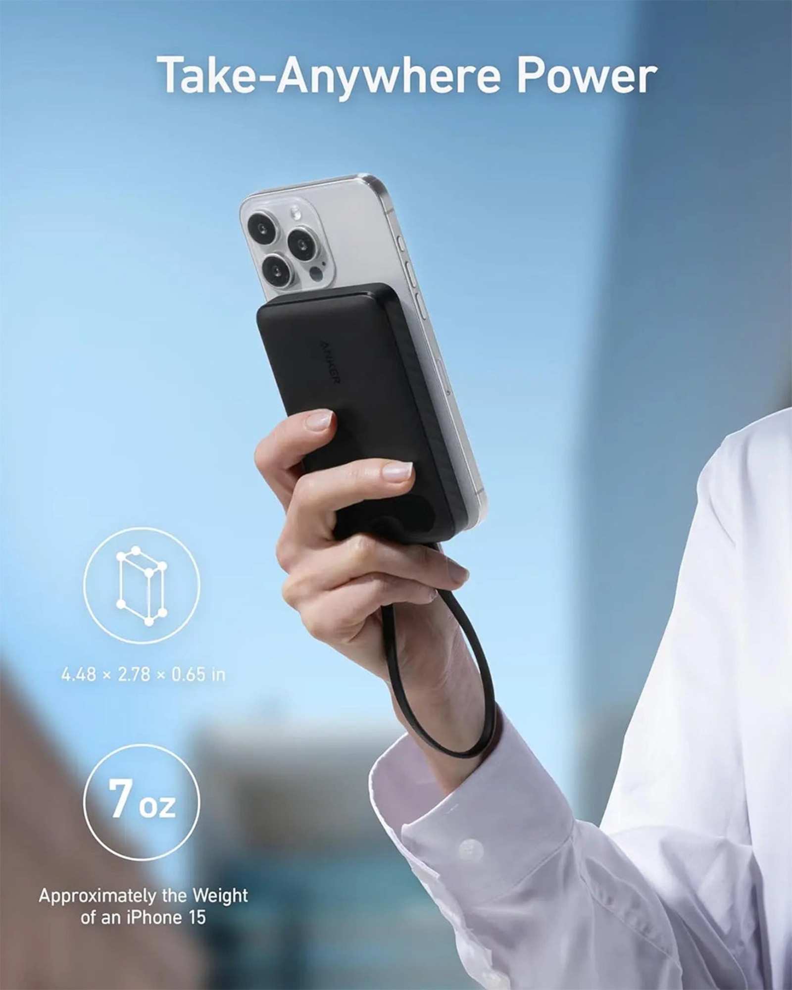 Anker Anker 10000mAh 22.5W PD 行動電源 - 黑色 (A1257)