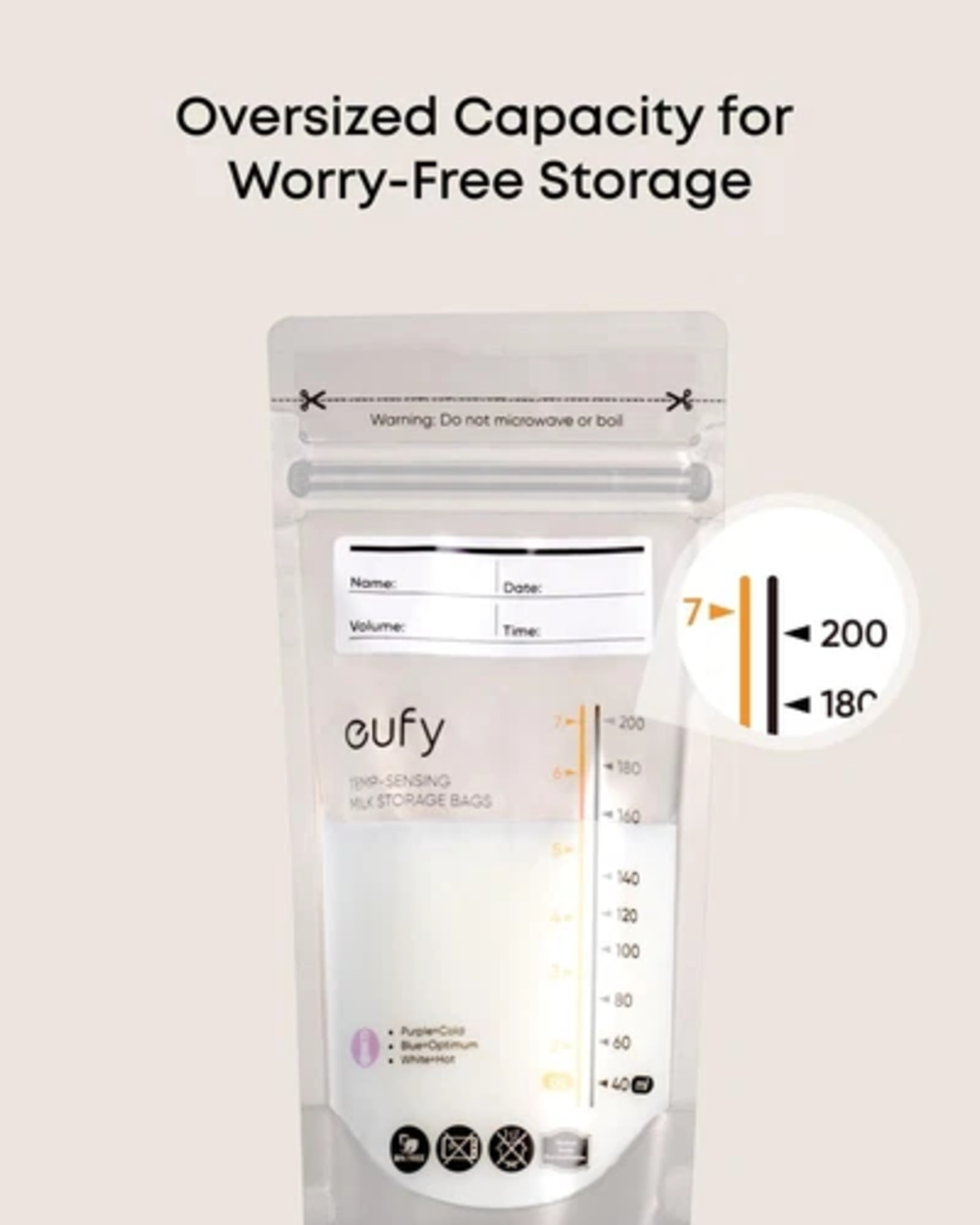 eufy 母乳儲存袋 (120 個)