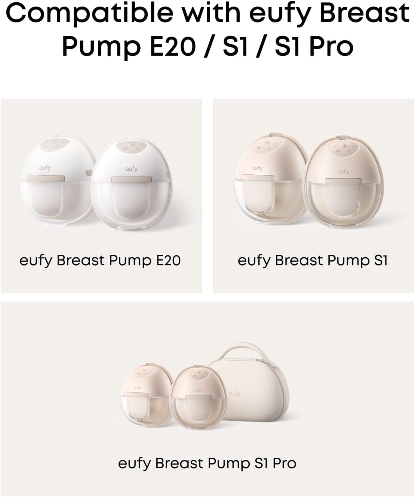 eufy Eufy 穿戴式吸乳器 E20/S1 Pro 原廠儲乳罐（2 件裝）