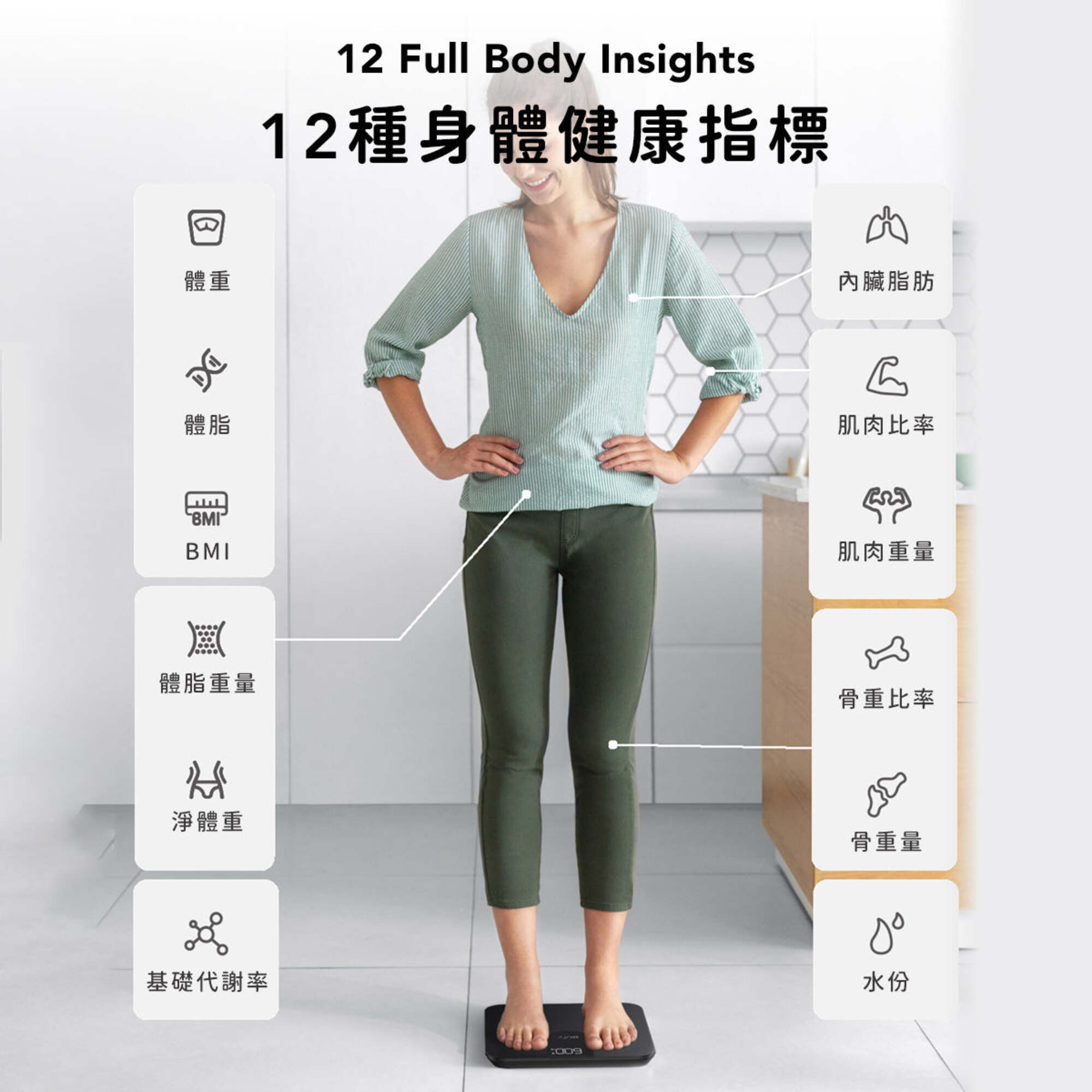 eufy Smart Scale A1 智能體重體脂磅