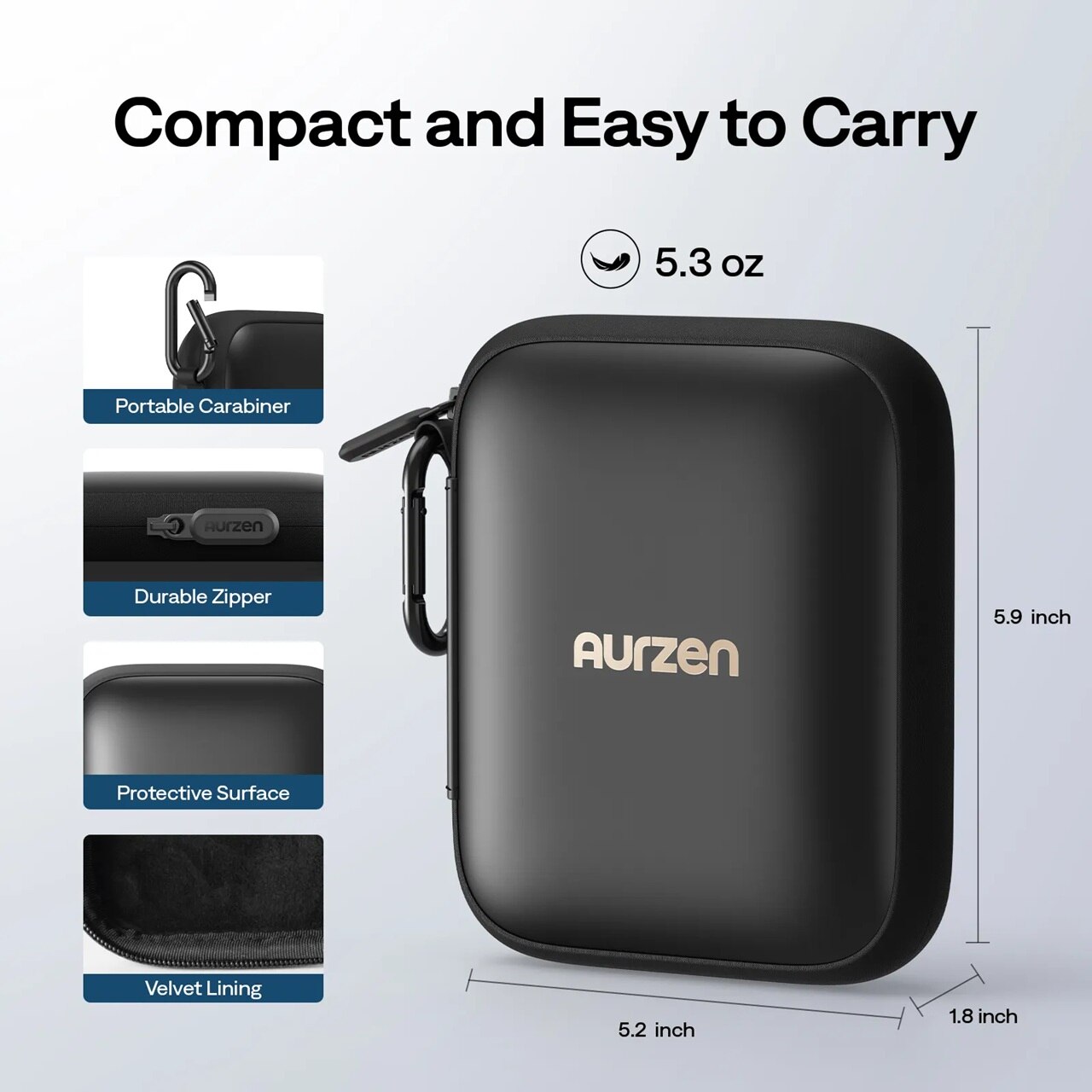Aurzen CasePlay ZIP投影機專用小巧便攜包