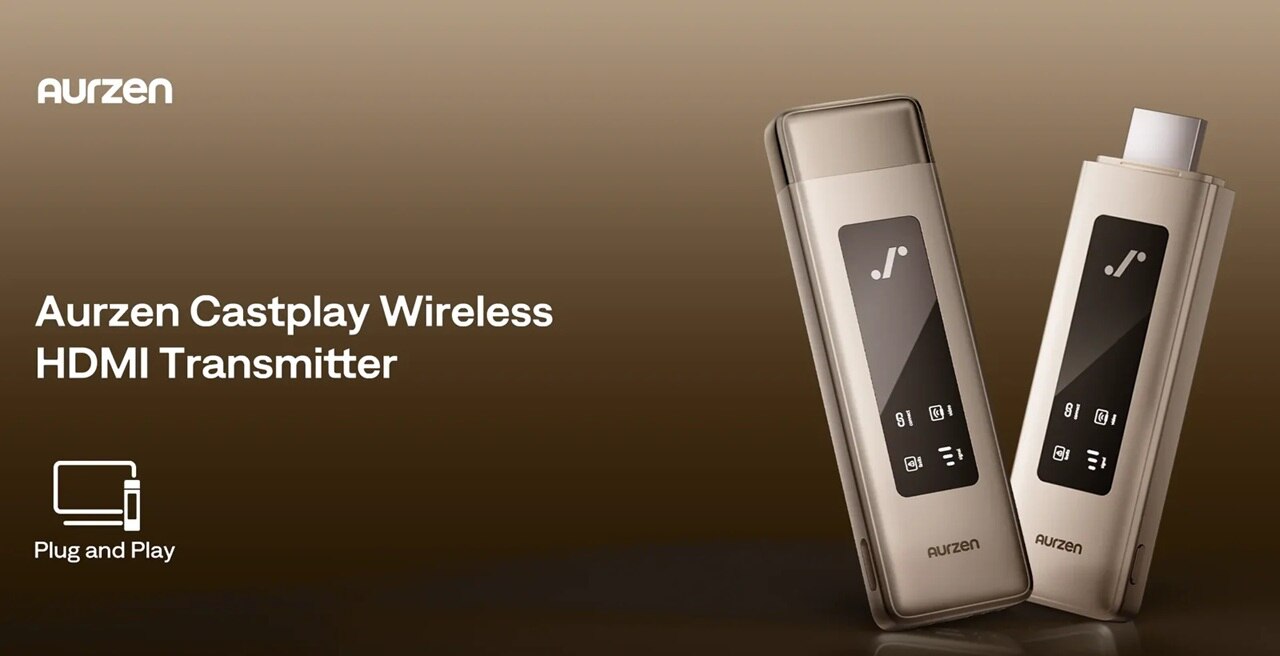 Aurzen CastPlay Wireless HDMI Dongle for ZIP Projector