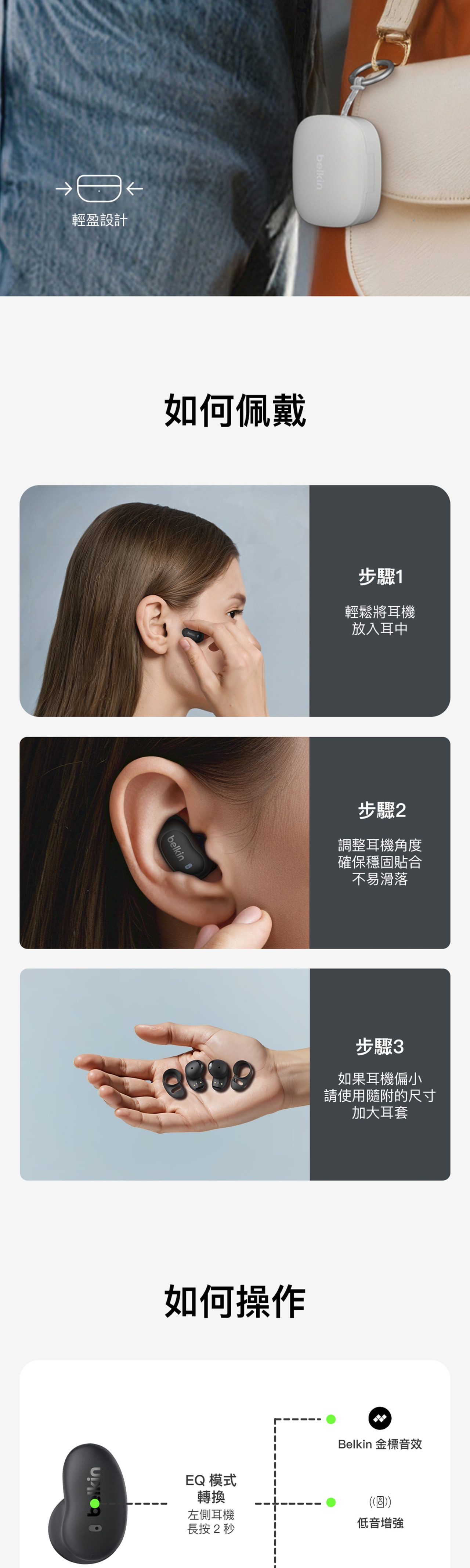 BELKIN SOUNDFORM ANYWHERE TRUE WIRELESS EARBUDS