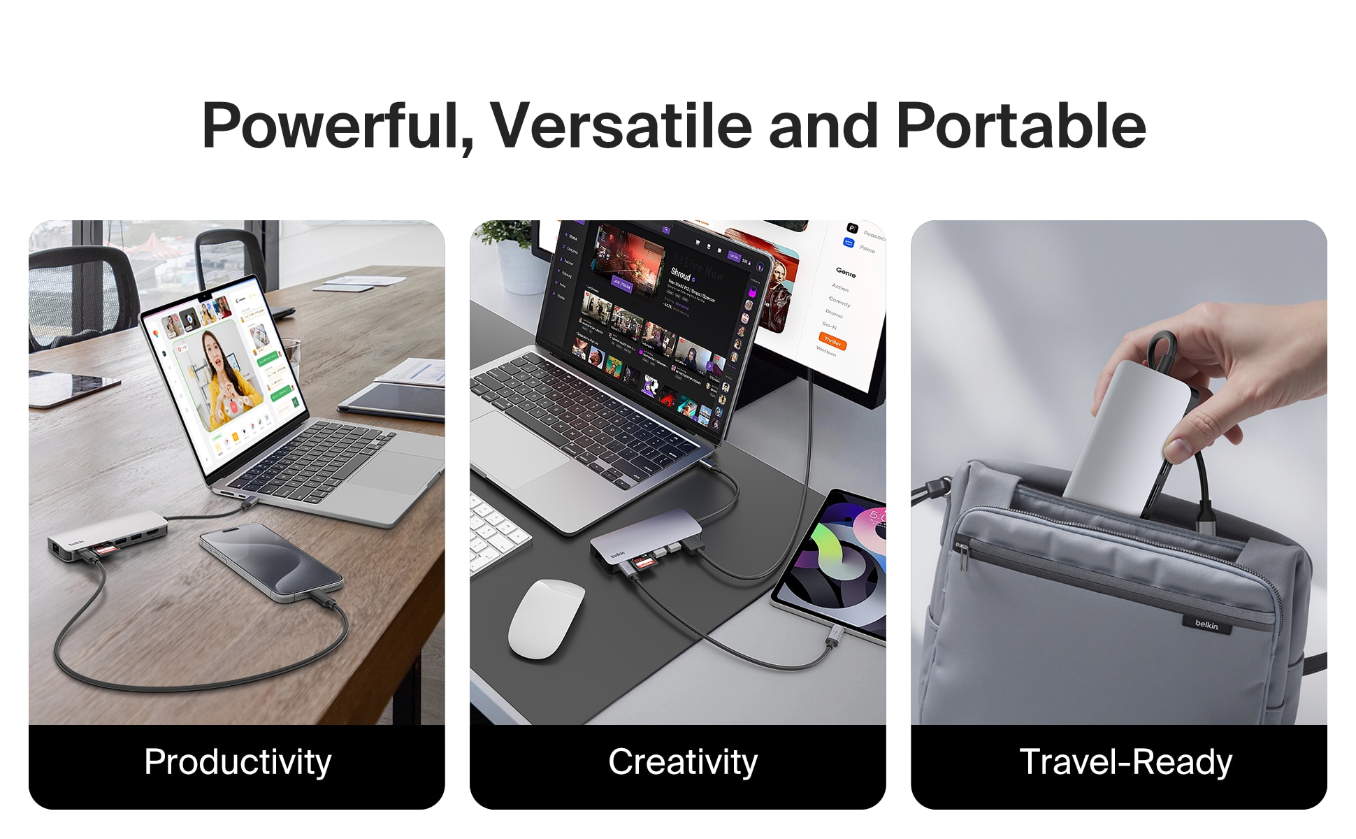 BELKIN 貝爾金 USB-C 6 合 1 多媒體集線器