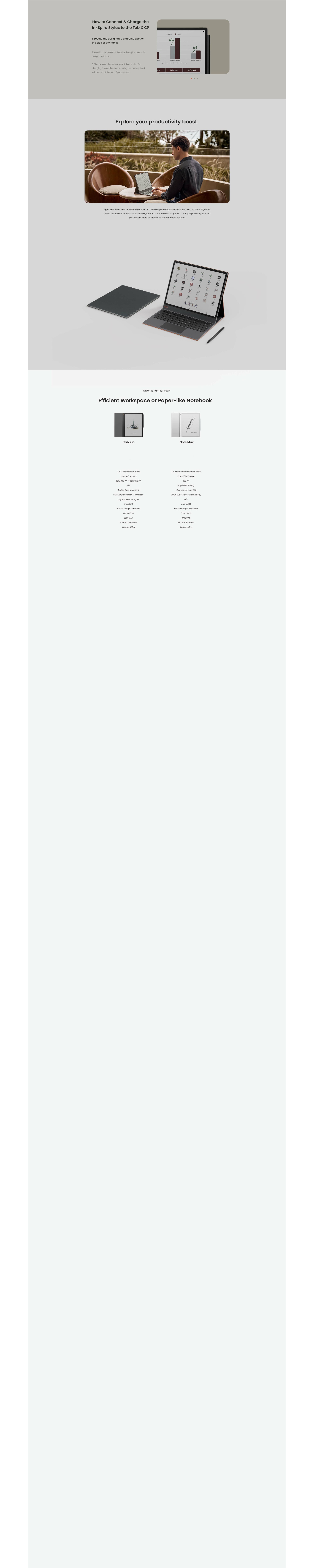 BOOX 13.3'' Tab X C Colour E-reader