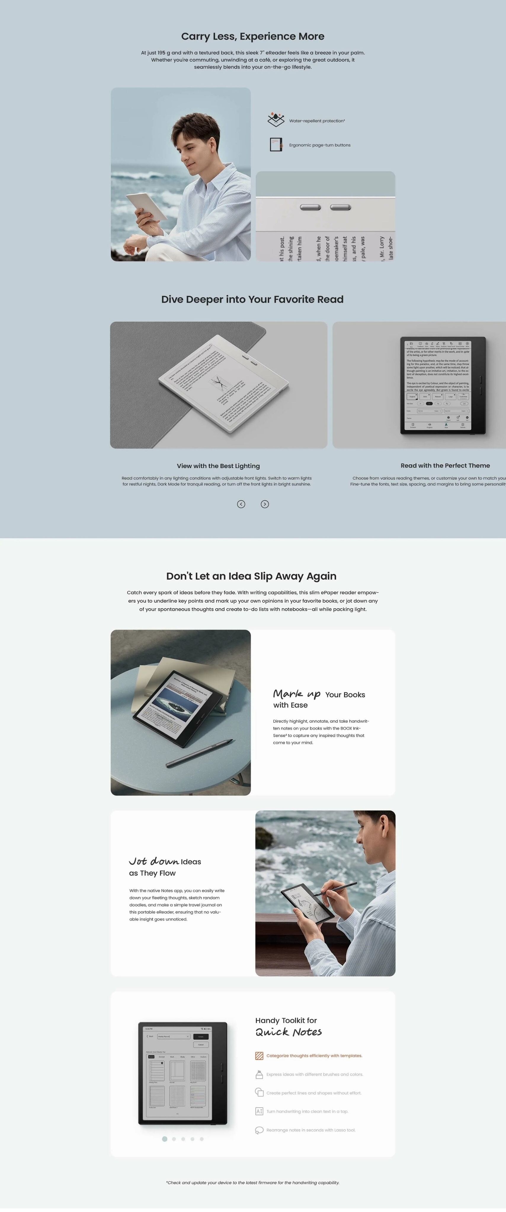 BOOX Go 7 monochrome eReader