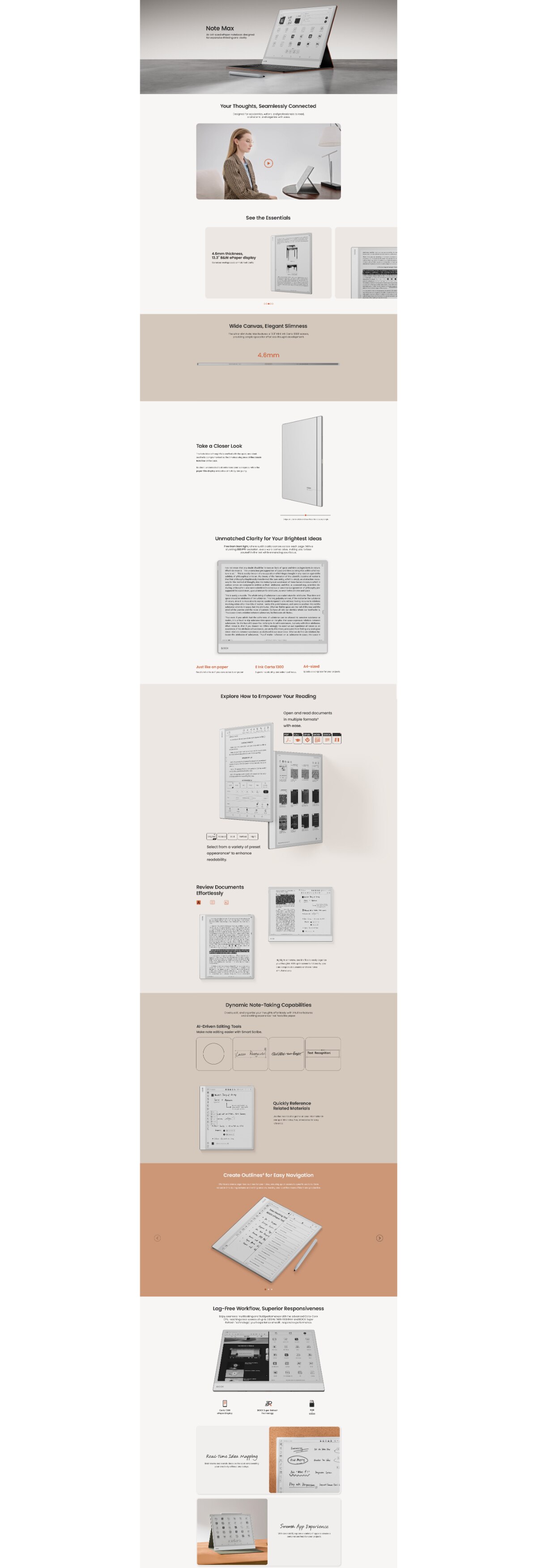 BOOX 13.3'' Note Max ePaper notebook