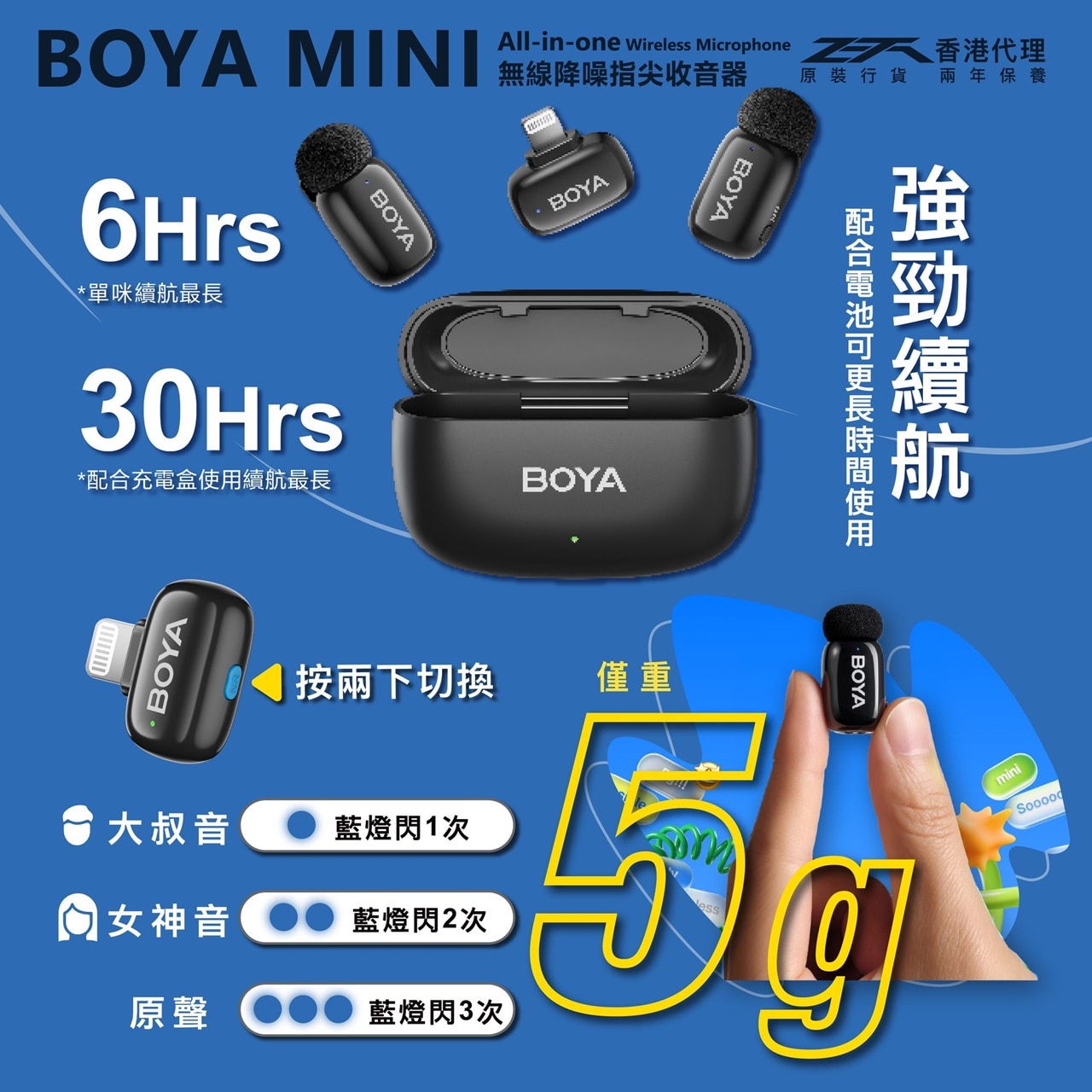 BOYA MINI-12 外置收音麥克風