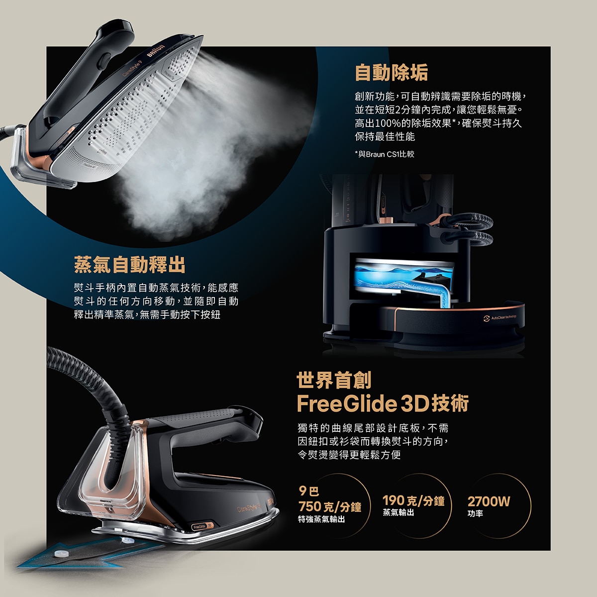 BRAUN 百靈 IS9090BK CareStyle 9 壓力式蒸氣熨斗