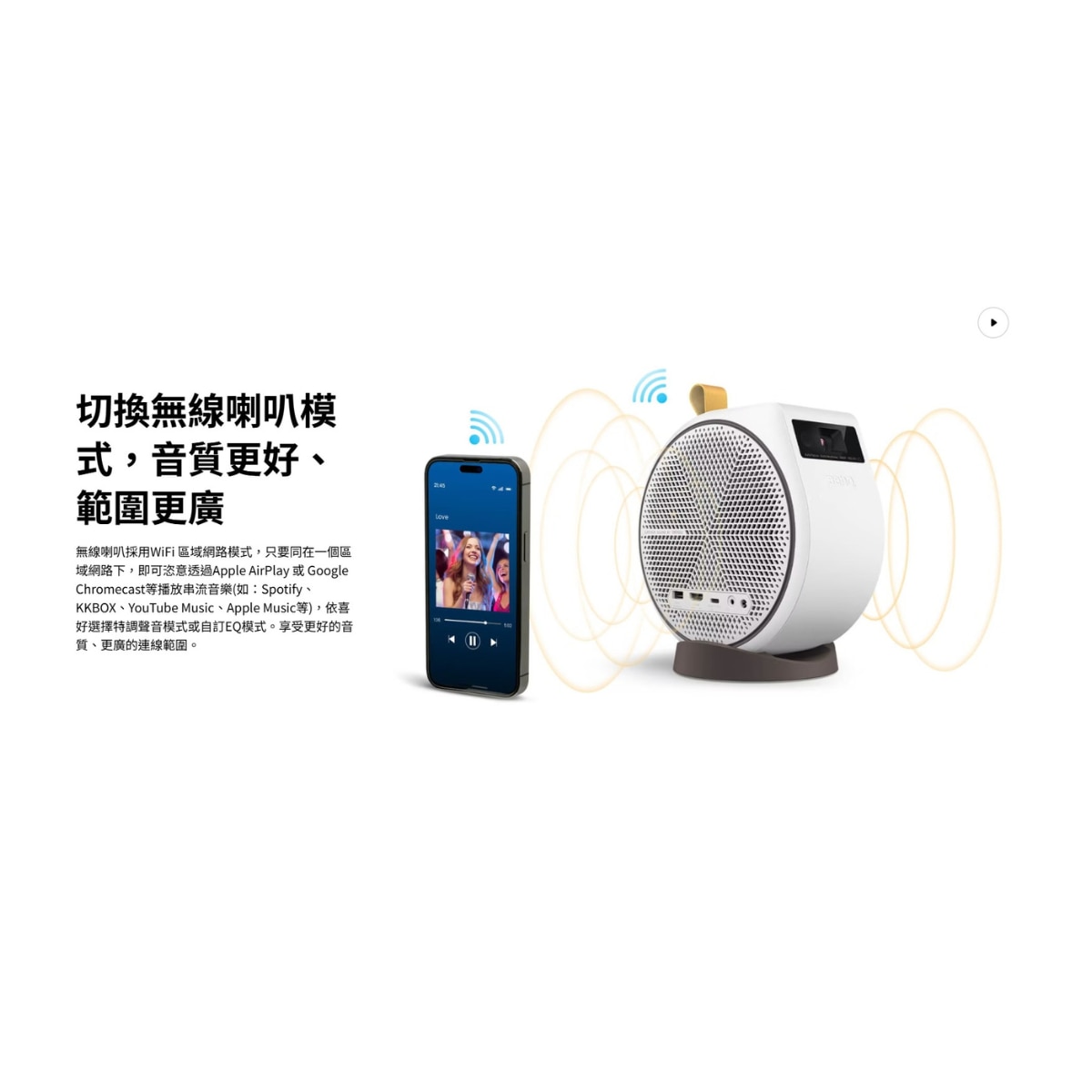 BenQ GV50 Portable Smart Laser Projector