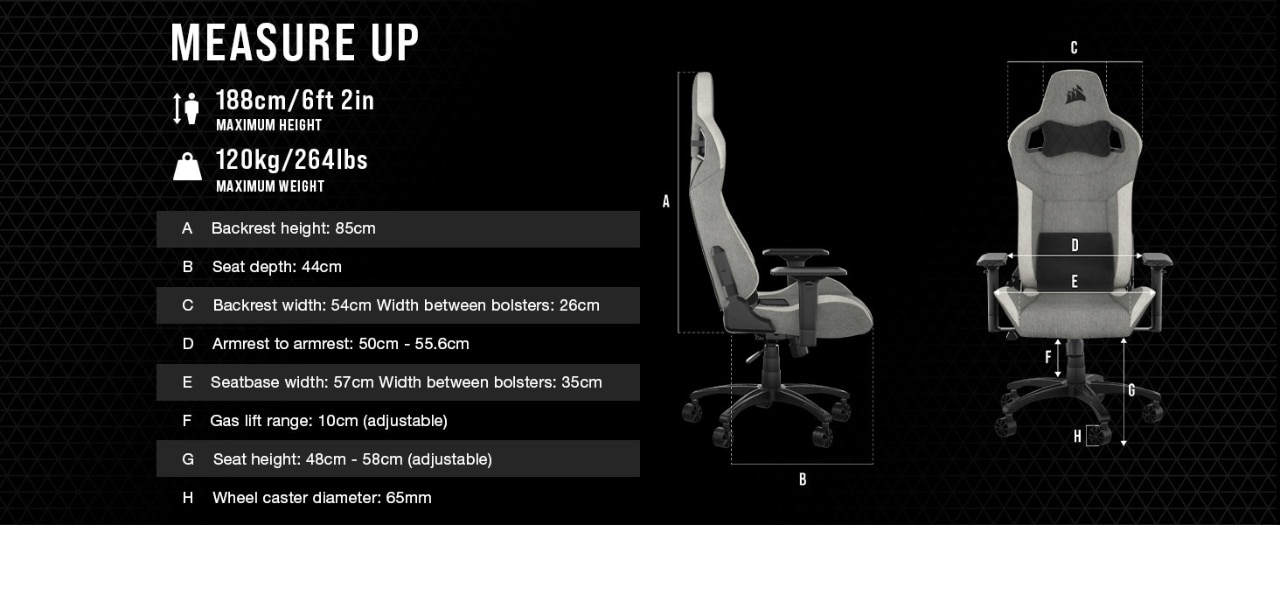 CORSAIR T3 RUSH Gaming Chair