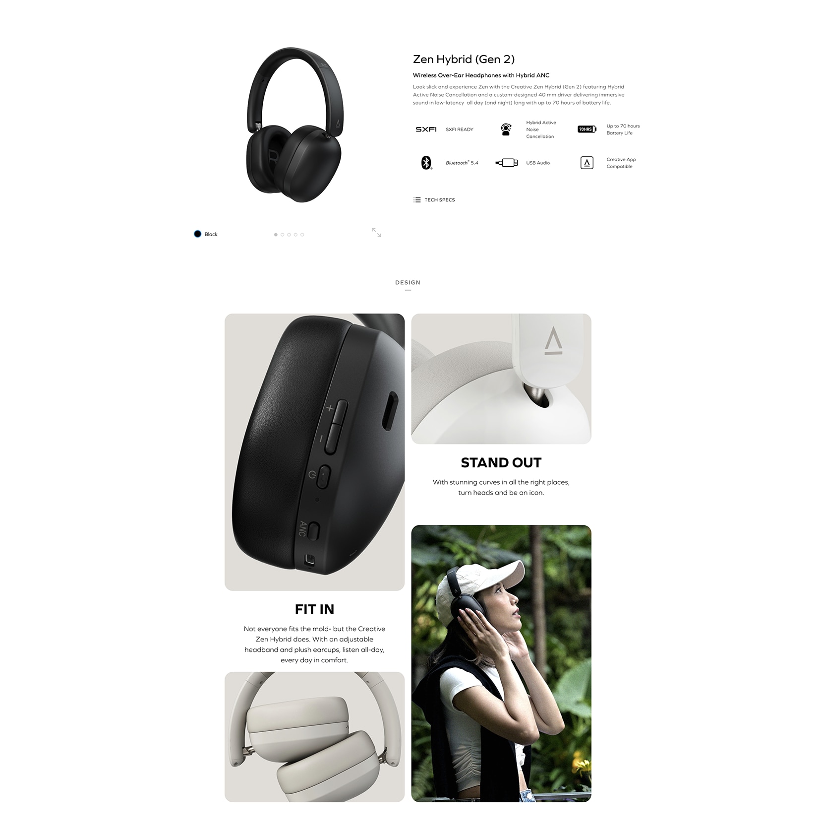CREATIVE Zen Hybrid (Gen 2) Wireless Headphones