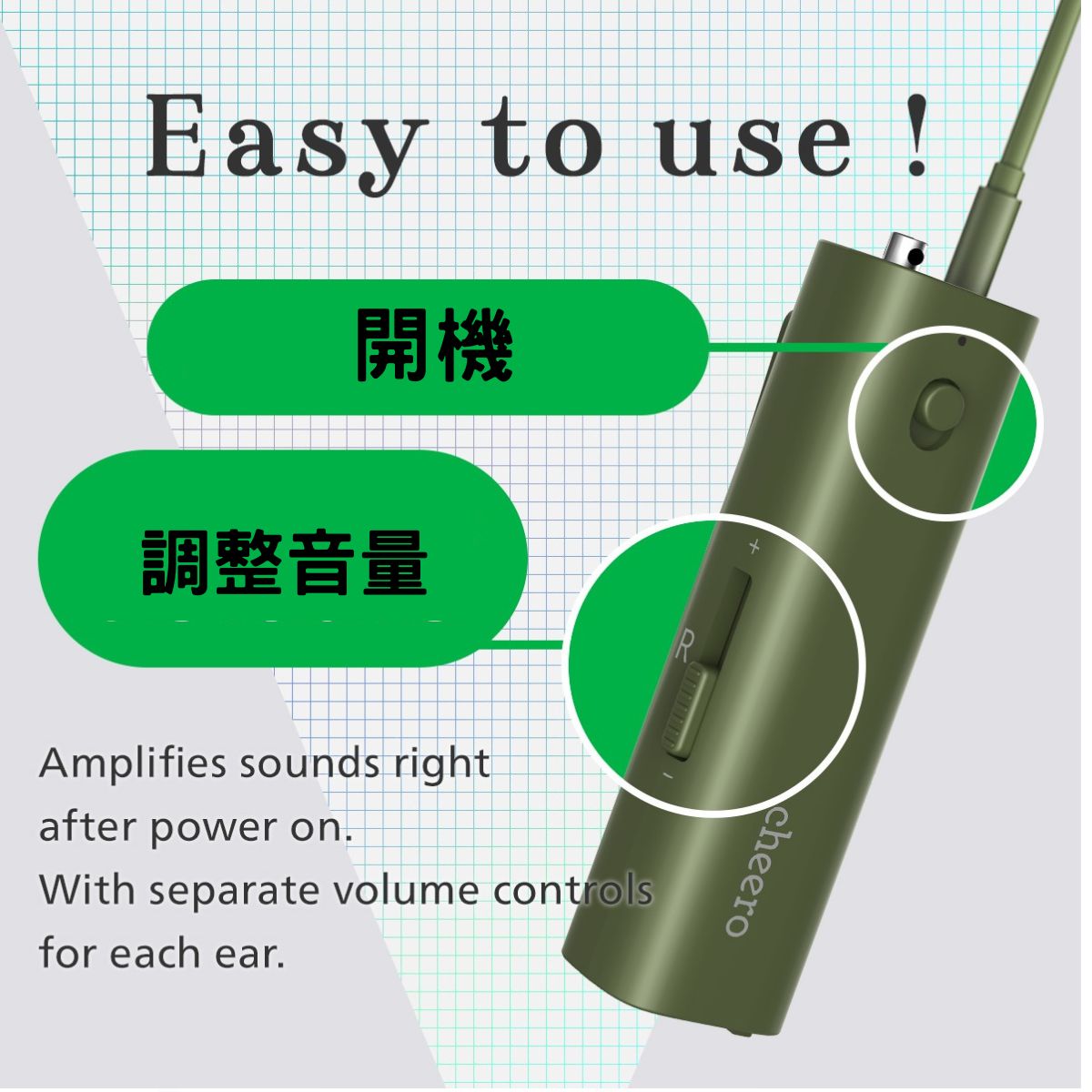 Cheero Otocarti MATE Bone Conduction Rechargeable Hearing Aid Headphones