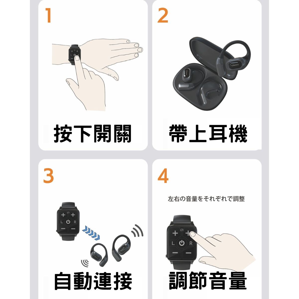 Cheero Kikiyasu AI智能-助聽耳機連收音手錶