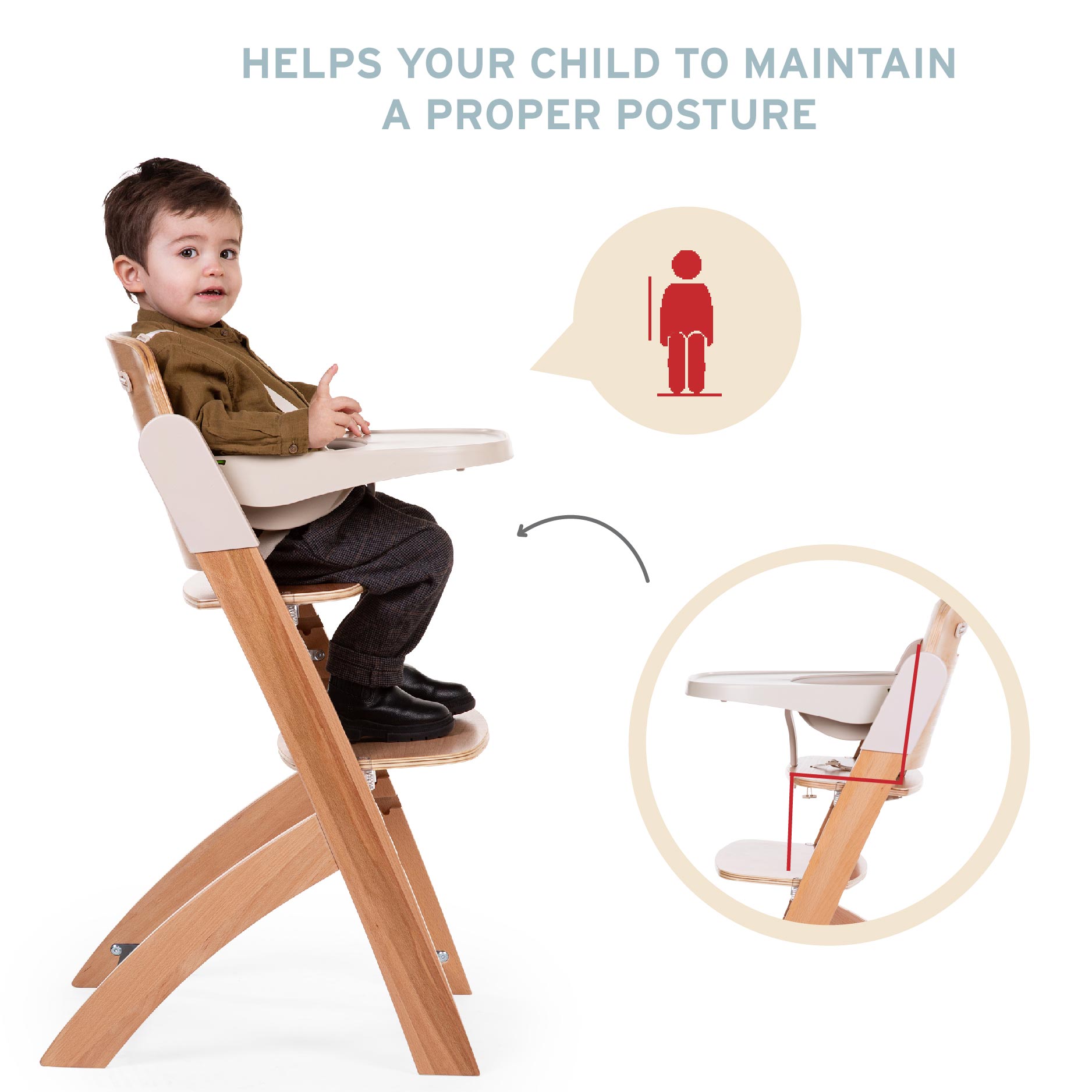 Childhome EVOSIT Adjustable High Chair