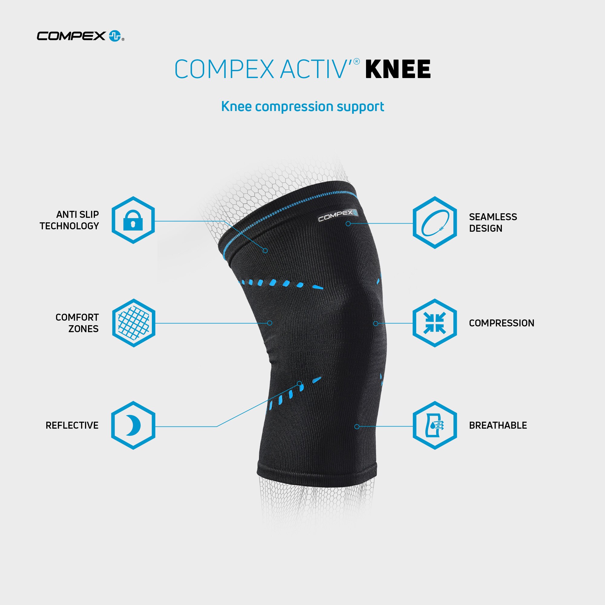 Compex ACTIV’® 高效護膝