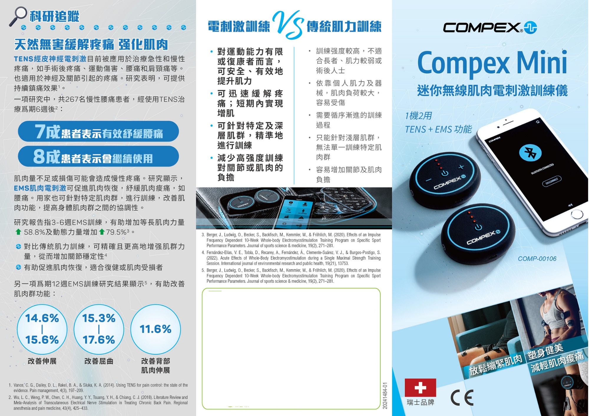 Compex Mini 迷你無線肌肉電刺激訓練儀