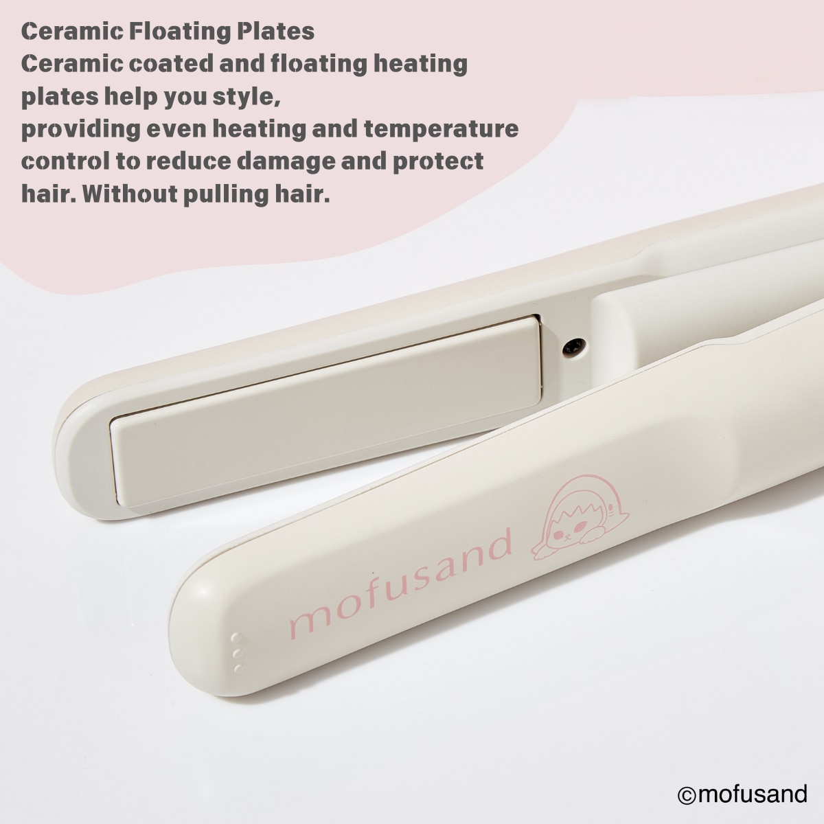 Coolean mofusand Wireless Mini Hair Straightener