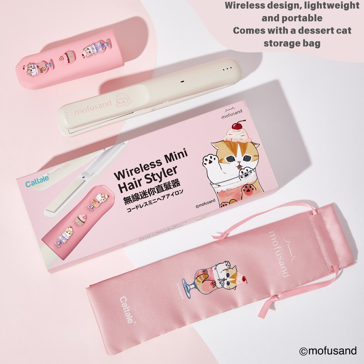 Coolean mofusand Wireless Mini Hair Straightener