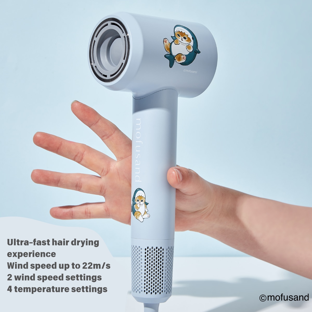 Coolean mofusand Negative Ion Hair Care High Speed ​​Hair Dryer