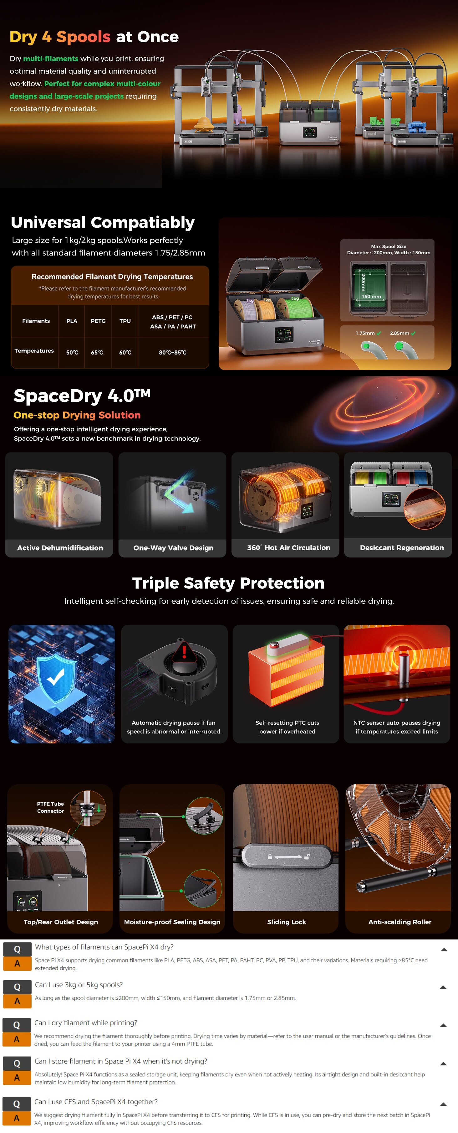 Creality SpacePi X4 耗材乾燥箱