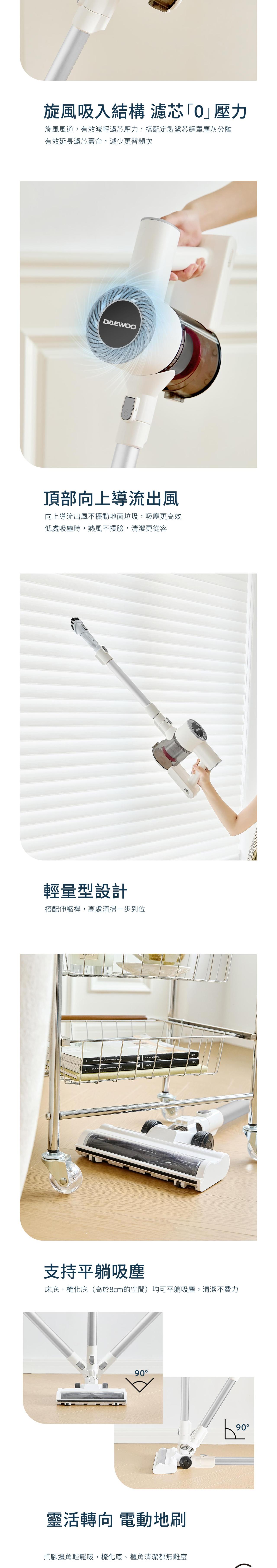DAEWOO DY-XC808 Wireless Vacuum Cleaner (with Dust Mite Head)