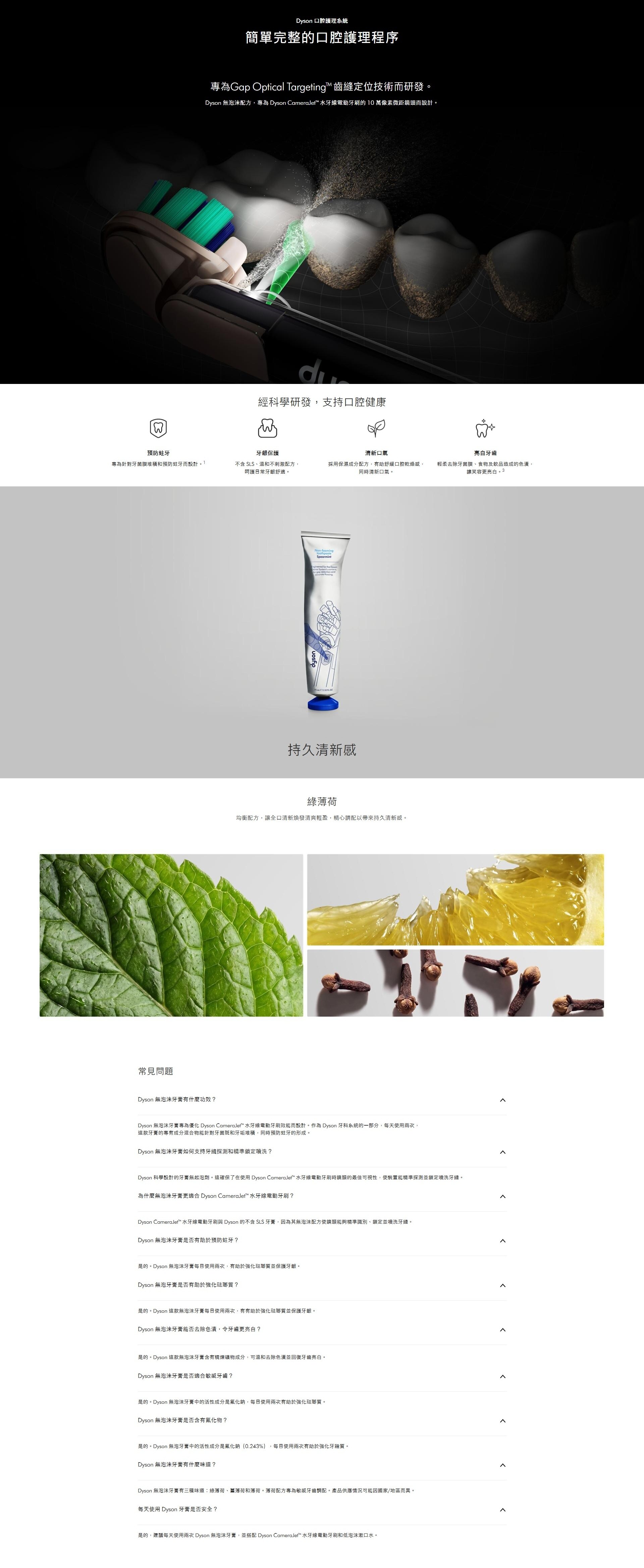 DYSON 戴森 無泡沫牙膏 75ml