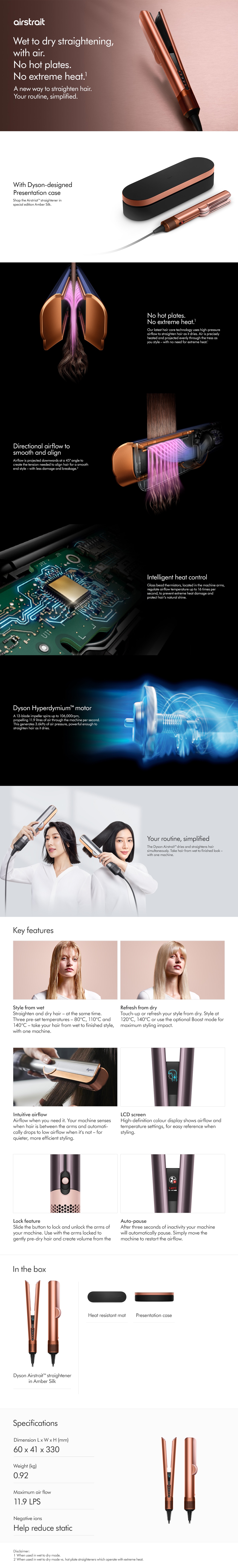 DYSON Airstrait™ straightener