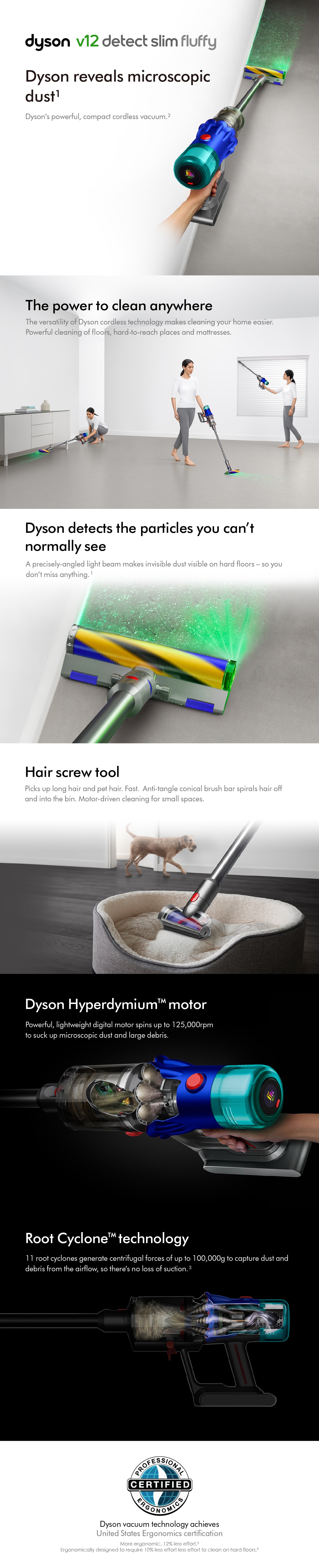 DYSON V12 Detect™ Slim Fluffy vacuum (2023 version)