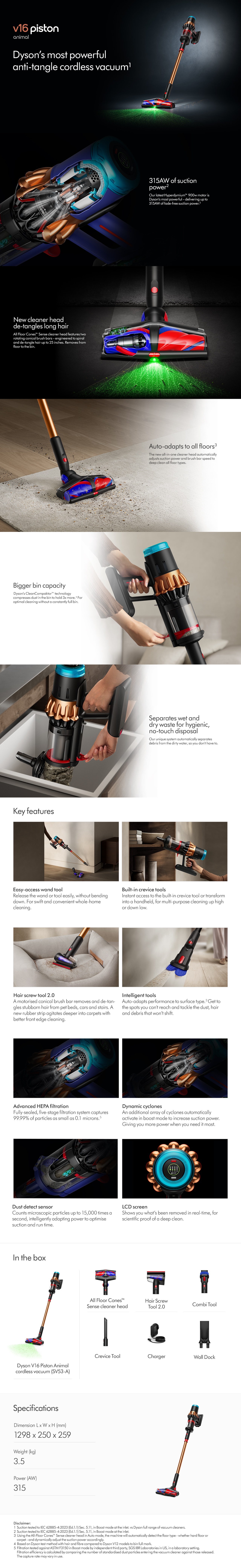DYSON V16 Piston Animal cordless vacuum (SV53-A)