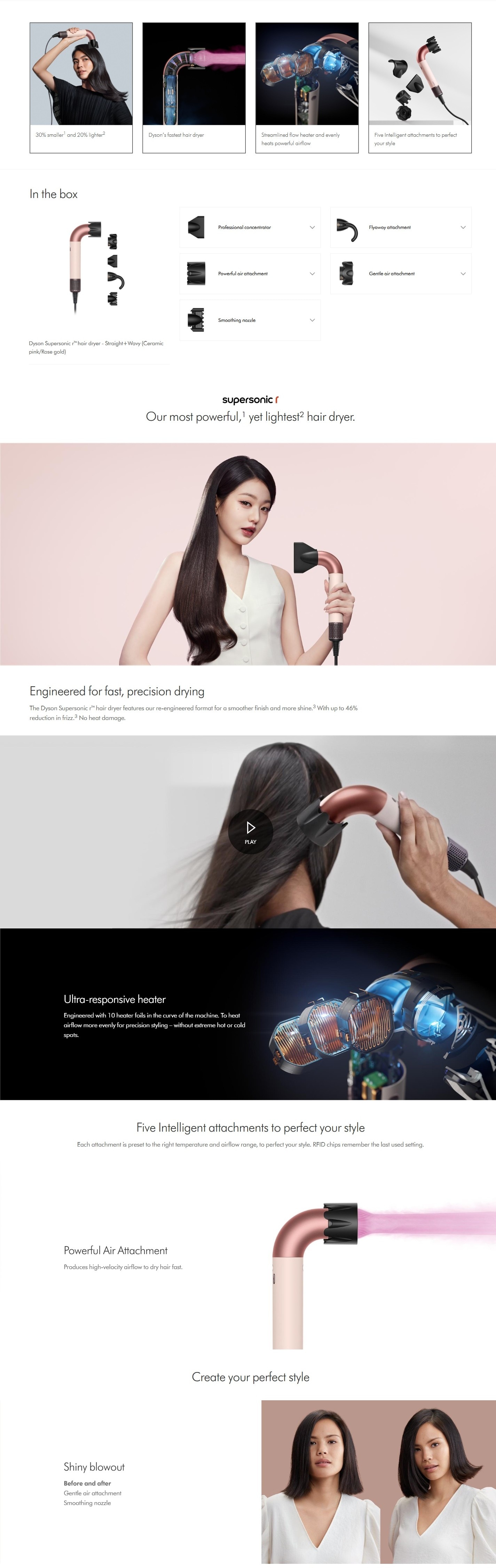 DYSON Supersonic r™ HD17 hair dryer