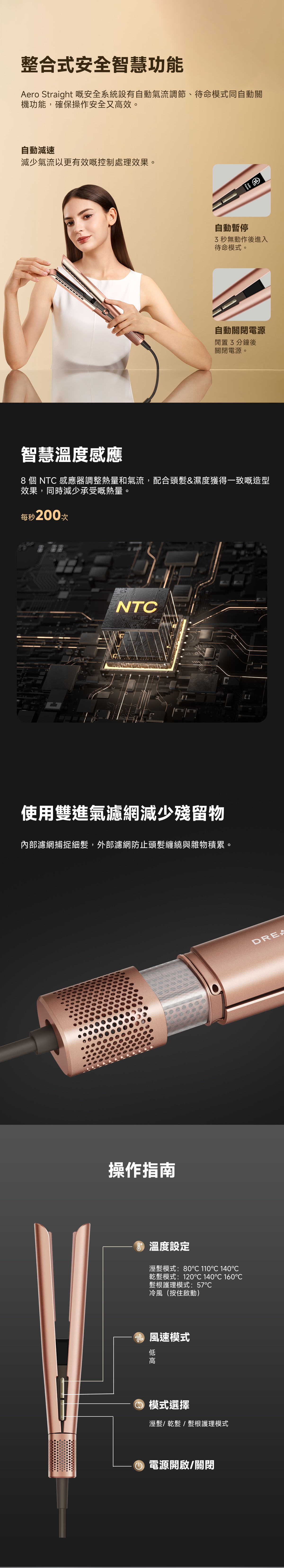 Dreame 追覓 Aero Straight 3-in-1 吹風護髮直髮器