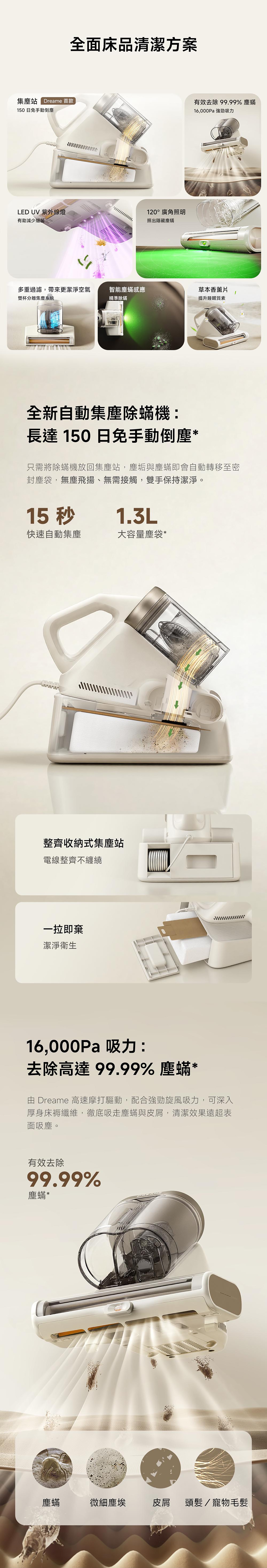 Dreame 追覓 D20 Aura自動集塵除蟎機