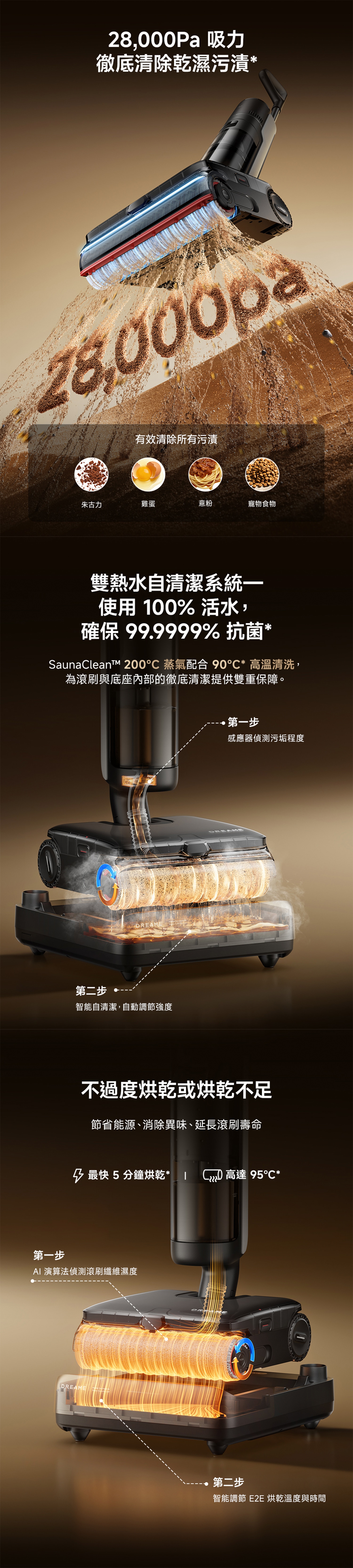 Dreame H16Steam Steam-powered wet and dry vacuum cleaner
