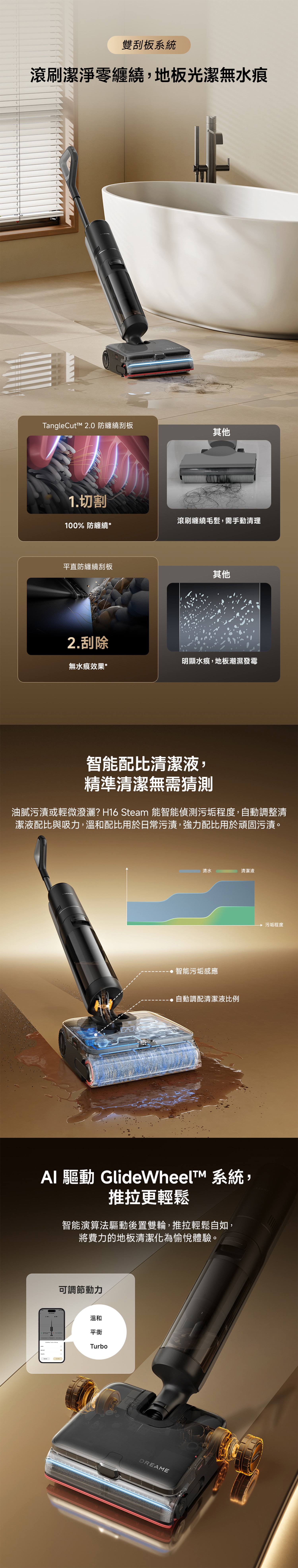 Dreame H16Steam Steam-powered wet and dry vacuum cleaner