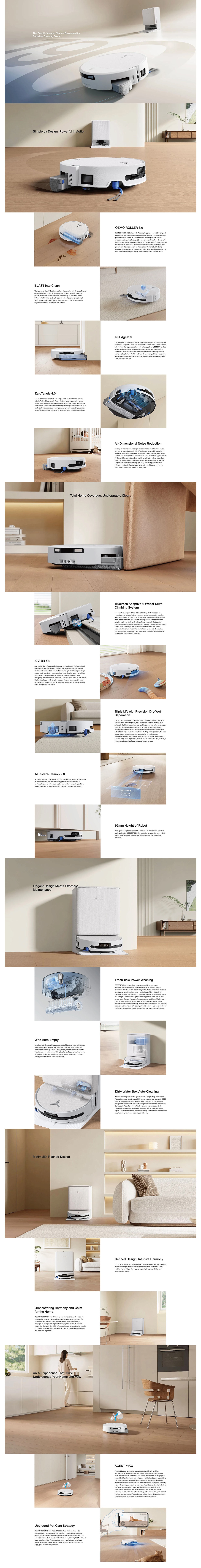 ECOVACS DEEBOT T90 PRO OMNI Robotic Vacuum Cleaner Engineered for Perpetual Cleaning Power