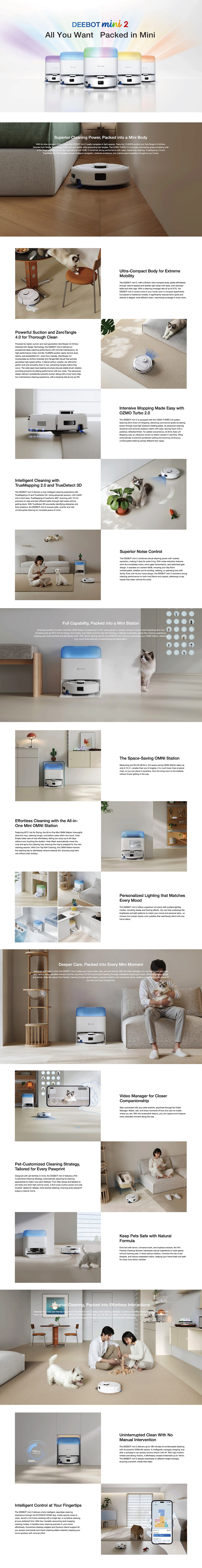 ECOVACS DEEBOT mini 2 Robotic Vacuum Cleaner