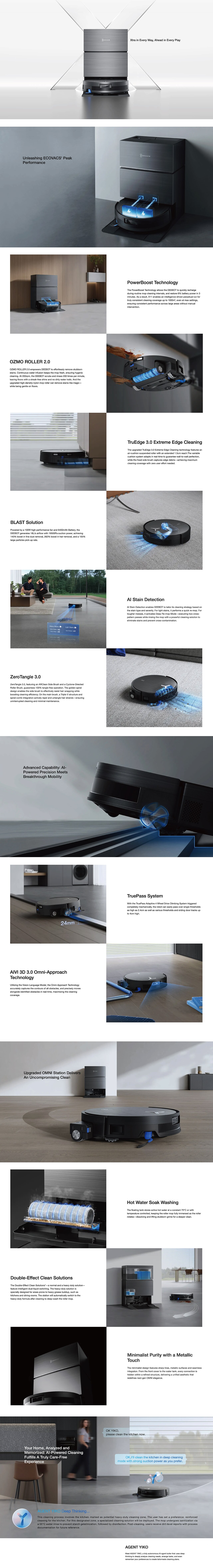 ECOVACS DEEBOT X11 PRO OMNI Robotic Vacuum Cleaner