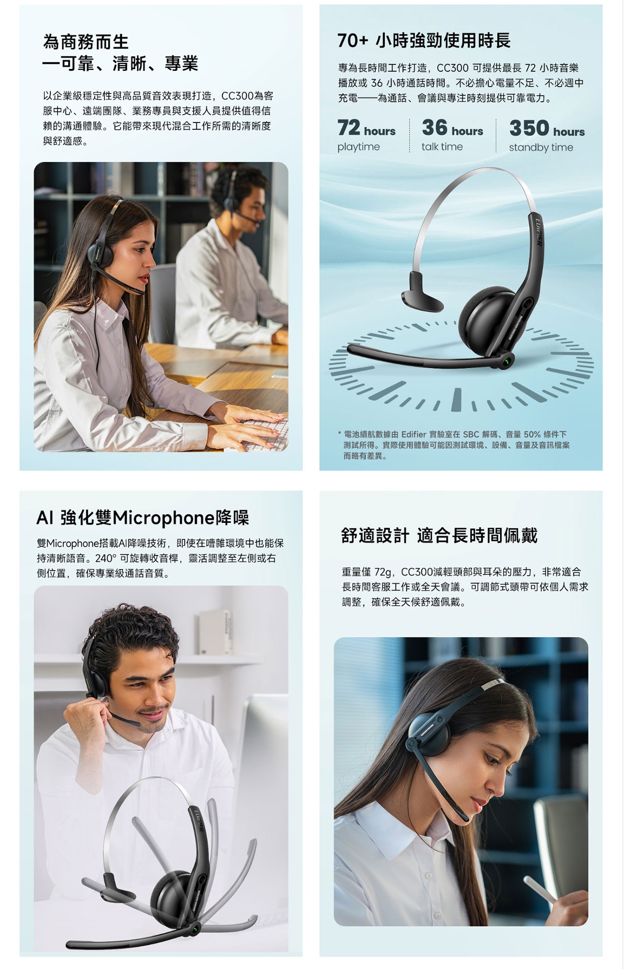 EDIFIER CC300 Bluetooth Headset